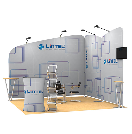 fabric trade show booth