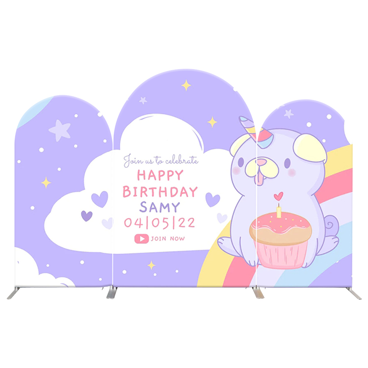 Birthday Party Arched Backdrop LT-PS009