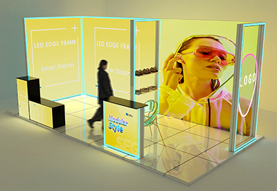 كشك إطار حافة RGB