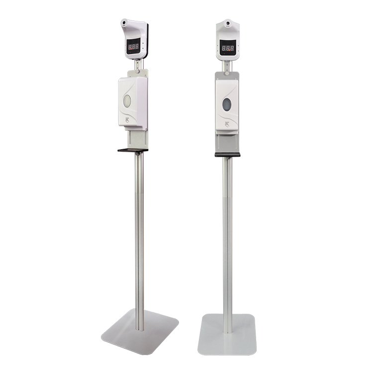 Lintel Multi-functional hand sanitizer dispenser stand with infrared temperature
