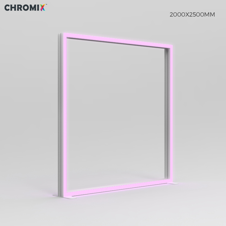 إطار حافة بإضاءة LED RGB، 2000 × 2500 مم