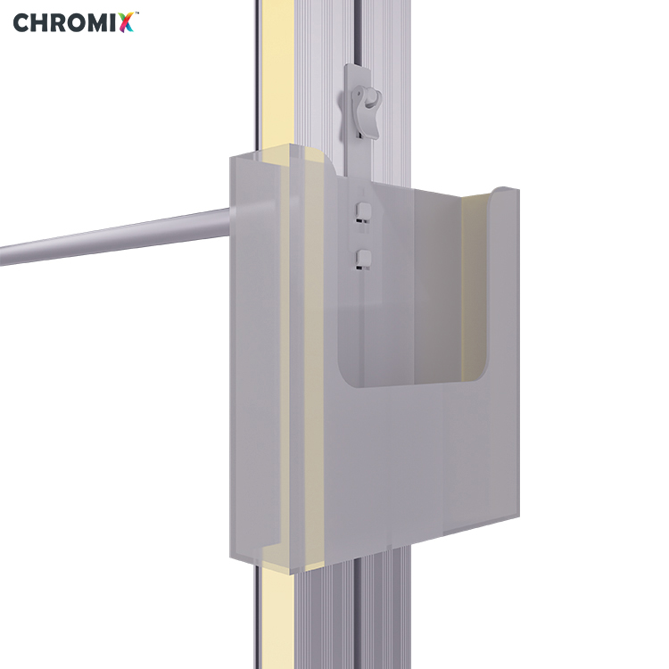 حامل كتيبات بإطار LED جانبي