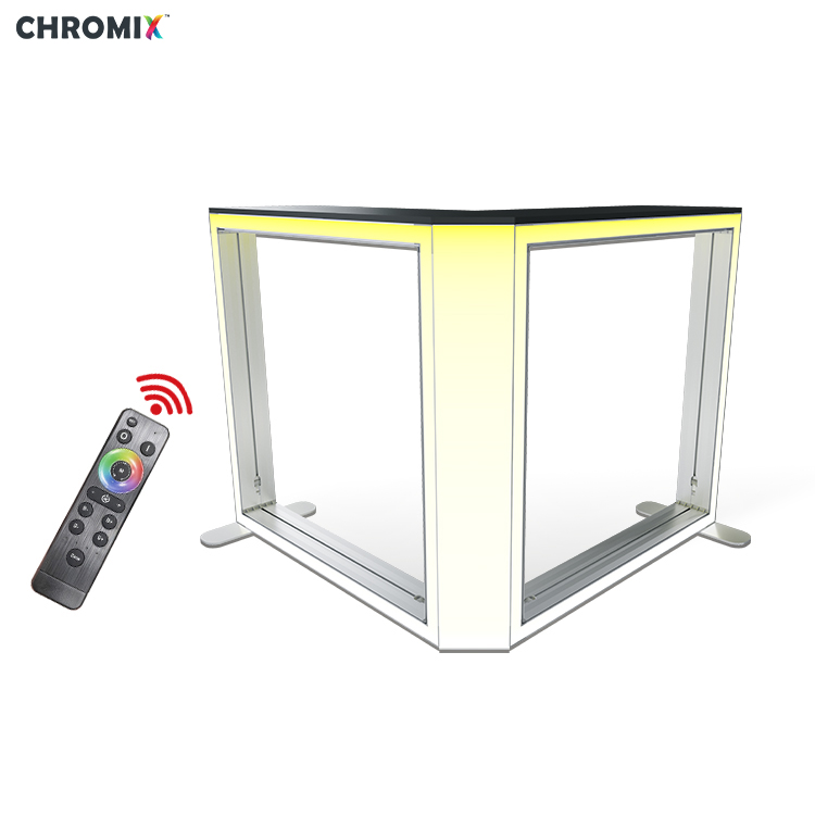 عداد بإطار حافة LED على شكل حرف L