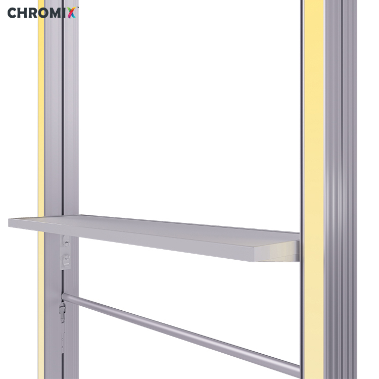 رف فولاذي لإطار إضاءة RGB LED