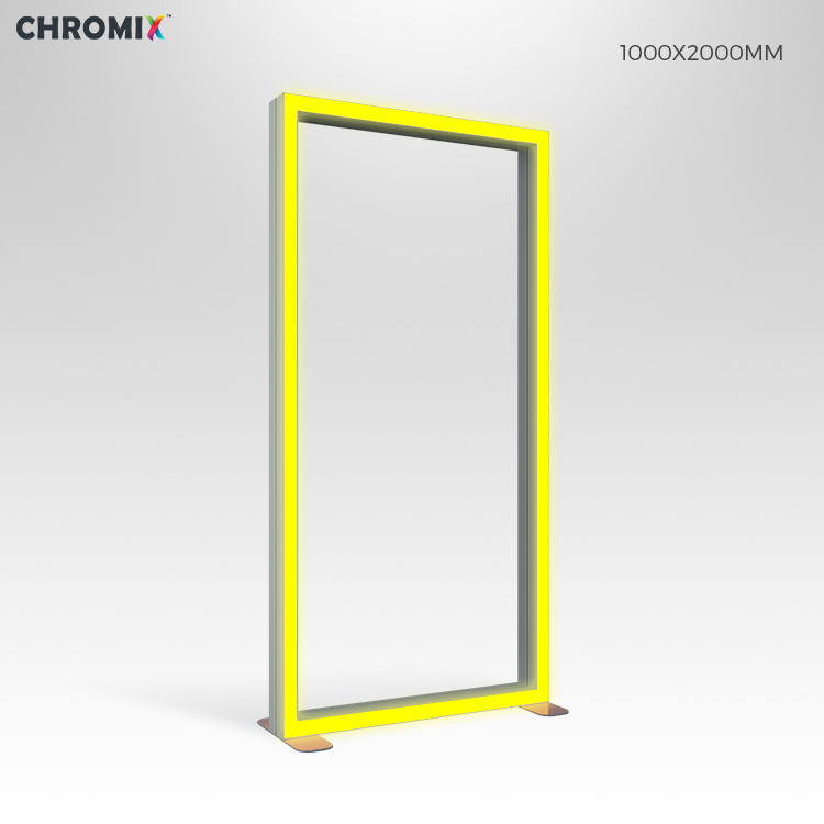 إطار حافة بإضاءة LED RGB مقاس 1000 × 2000 مم