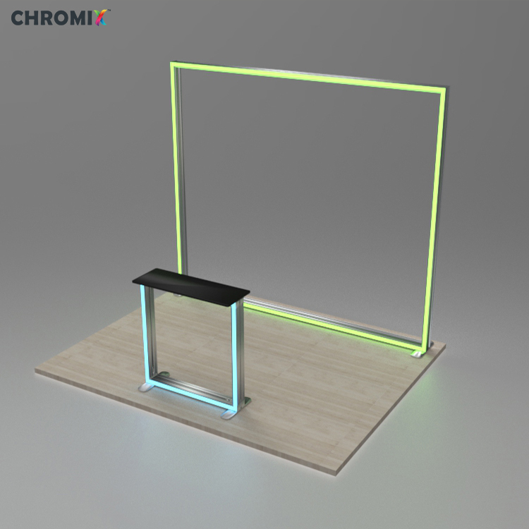 كشك بإطار حافة LED RGB