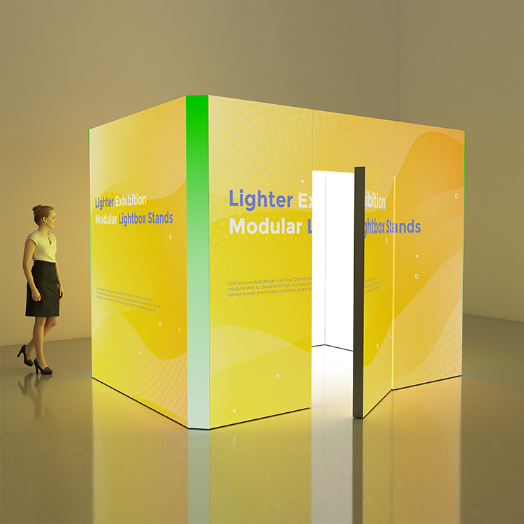 изображение модульного светового короба для комнаты