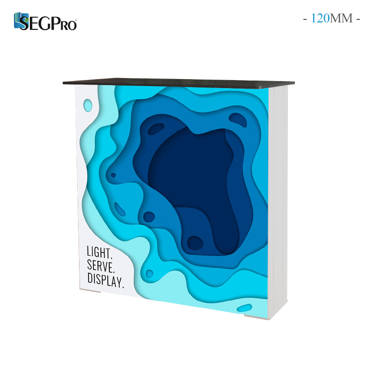 Double-Sided SEG Light Box Promotional Counter