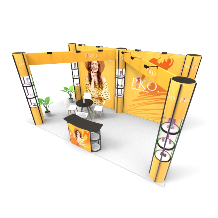 tension fabric trade show booth