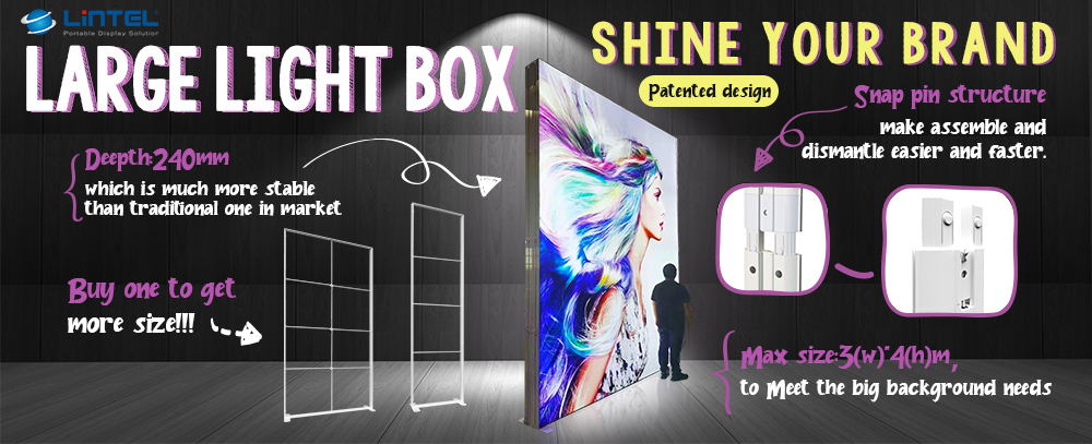 frameless fabric light box