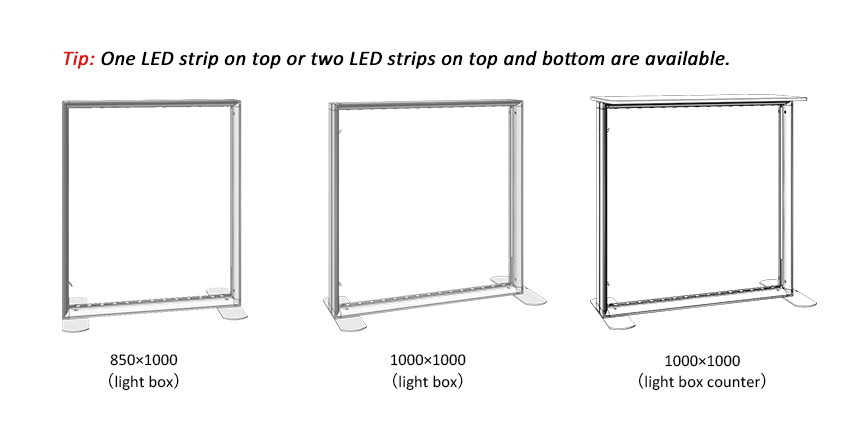 lightbox counter size