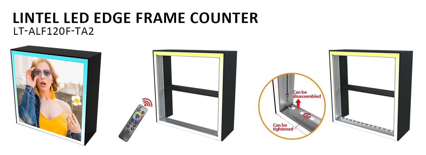 عداد بإطار LED مع حافة ورف RGB | عداد عرض تجاري معياري | SEGPRO® Auro.jpg