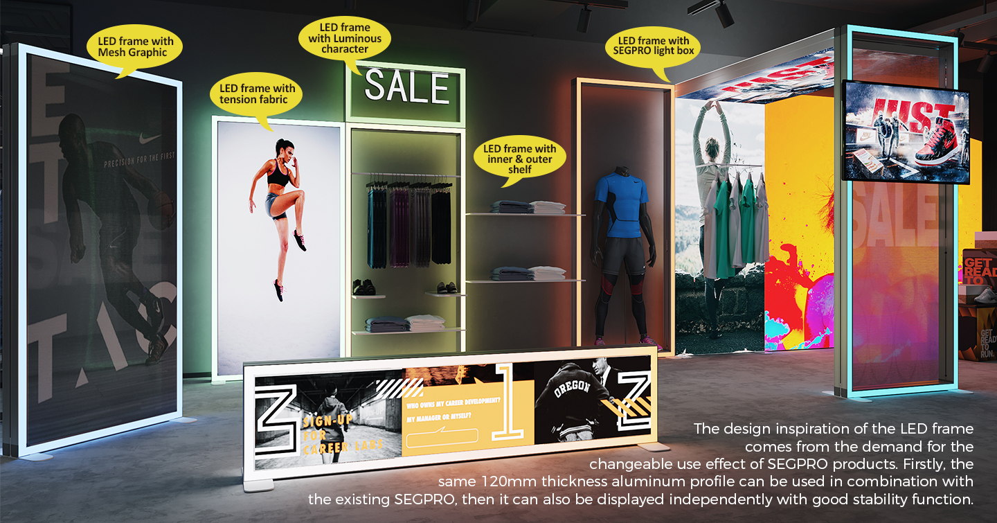 تطبيق إطار حافة LED