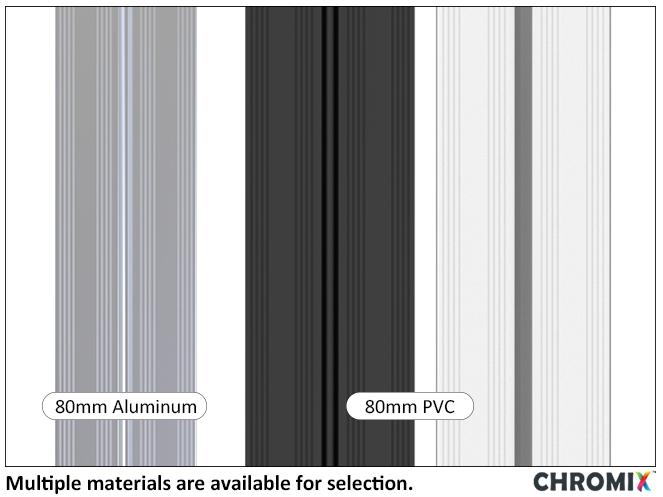 إطار حافة LED من الألومنيوم أو PVC من CHROMIX مقاس 80 مم.jpg