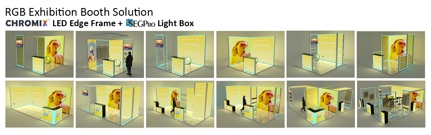 RGB LED Edge Frame Exhibition Solutions