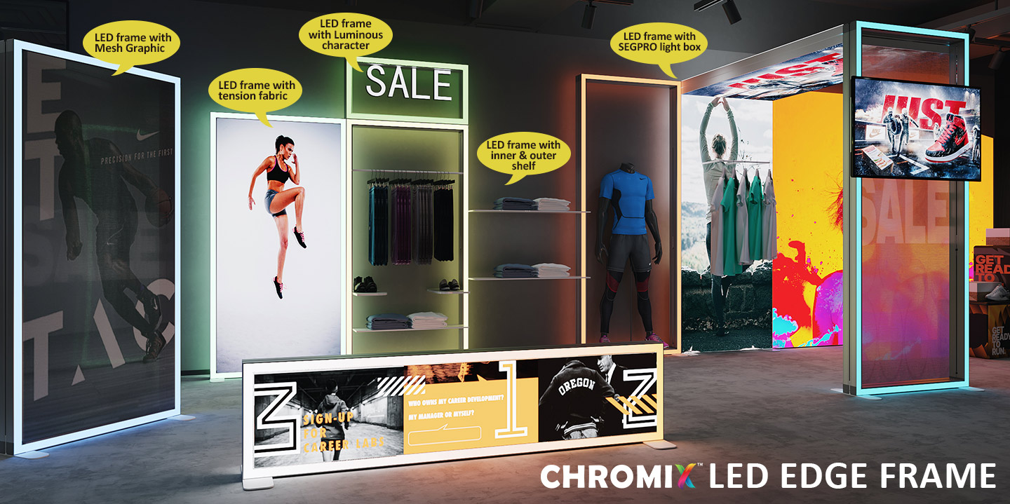 CHROMIX LED Edge Frame combine with LED strips to be fabric light box.jpg CHROMIX LED Edge Frame combine with LED strips to be fabric light box.jpg