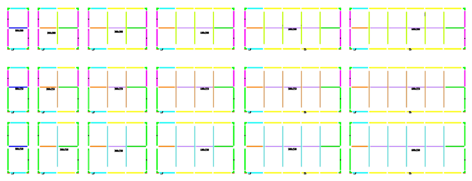 Standard Modular Sizes & Quick Assembly