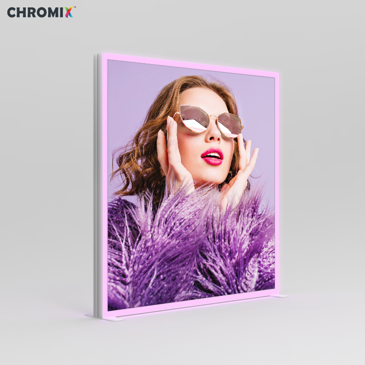 RGB Edge Frames CHROMIX RGB edge frames for modular exhibition booth displays
