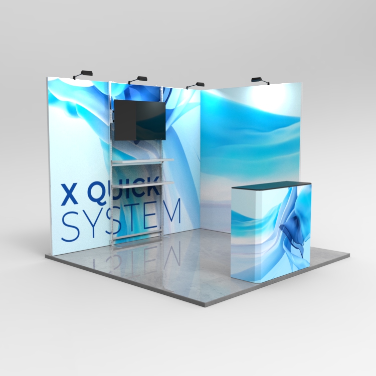 XQUIC™ SEG folding frame TV mount bracket application example 1